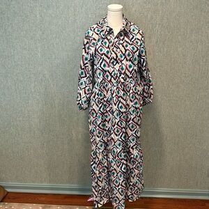 Anthropologie Tiered Shirt Dress